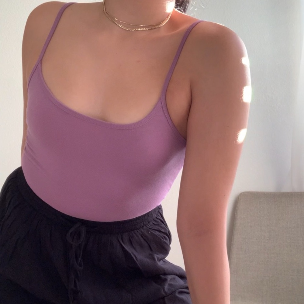 Forever 21 purple scoop neck tank